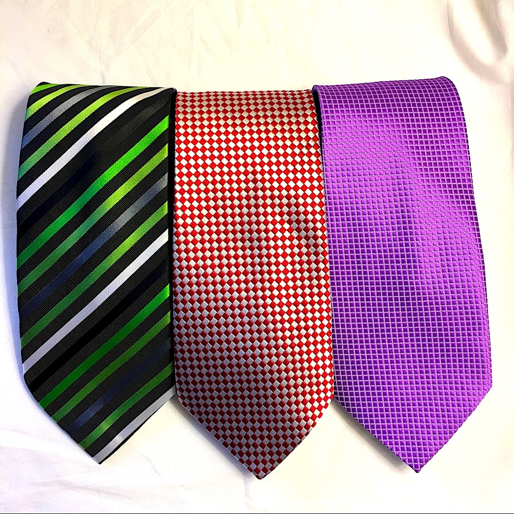 Verie God 100% Silk Men’s Ties - 3 Bundle